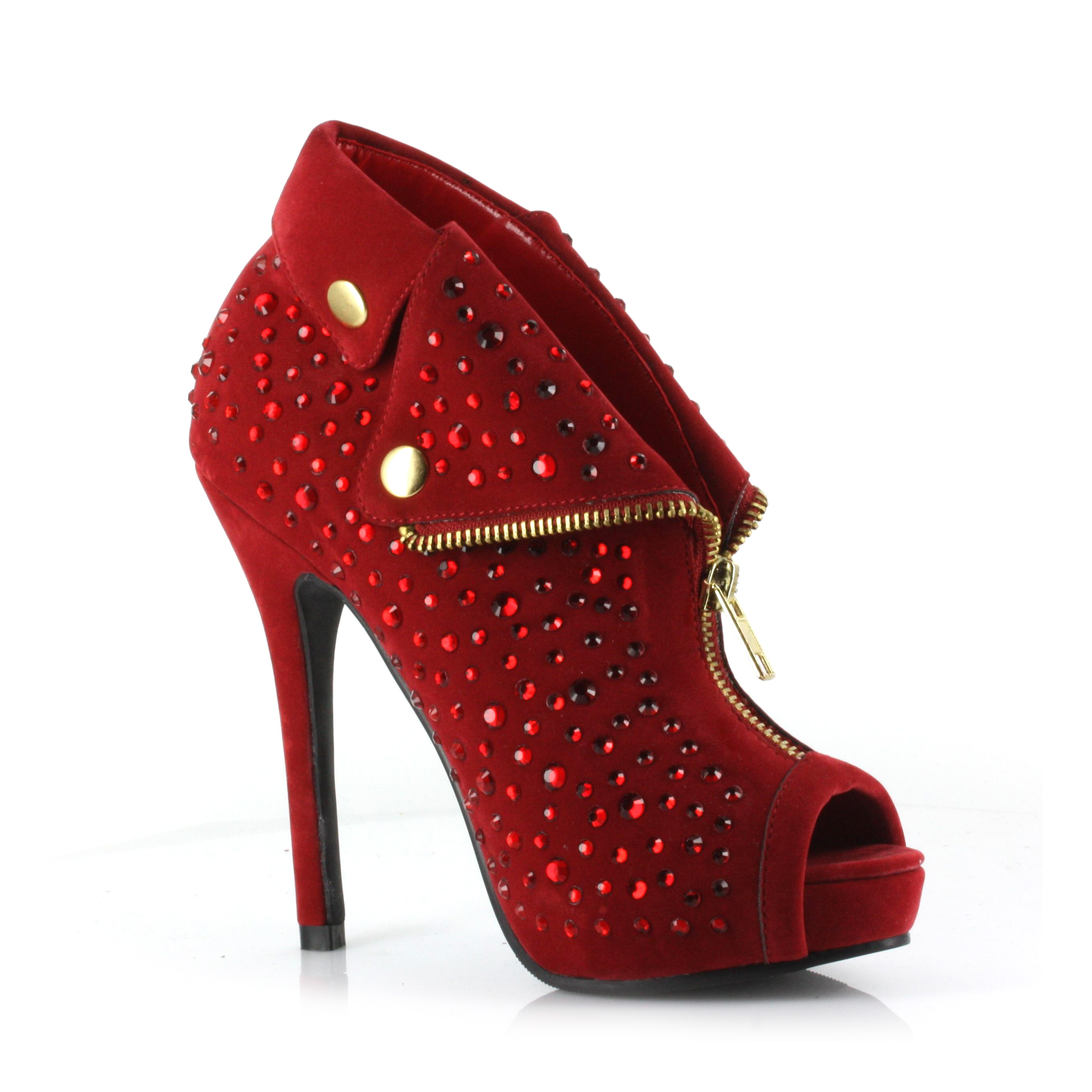 Chastity - 5 Inch Rhinestone Bootie